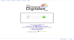 Desktop Screenshot of impresoresdigitales.com