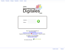Tablet Screenshot of impresoresdigitales.com
